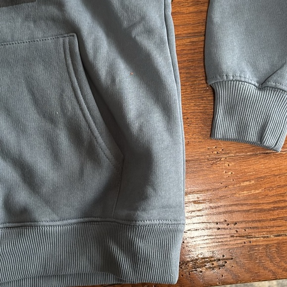 ZARA MINECRAFT MOJANG AB HOODIE SWEATSHIRT Blue Gray NWT Kids Size 9 - 10 - Picture 4 of 11